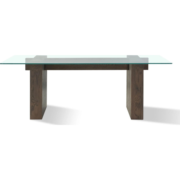 Oakland 6-Piece Contemporary Dining Set – Table, 4 Chairs & Bench, Brunette Finish by Modus Furniture