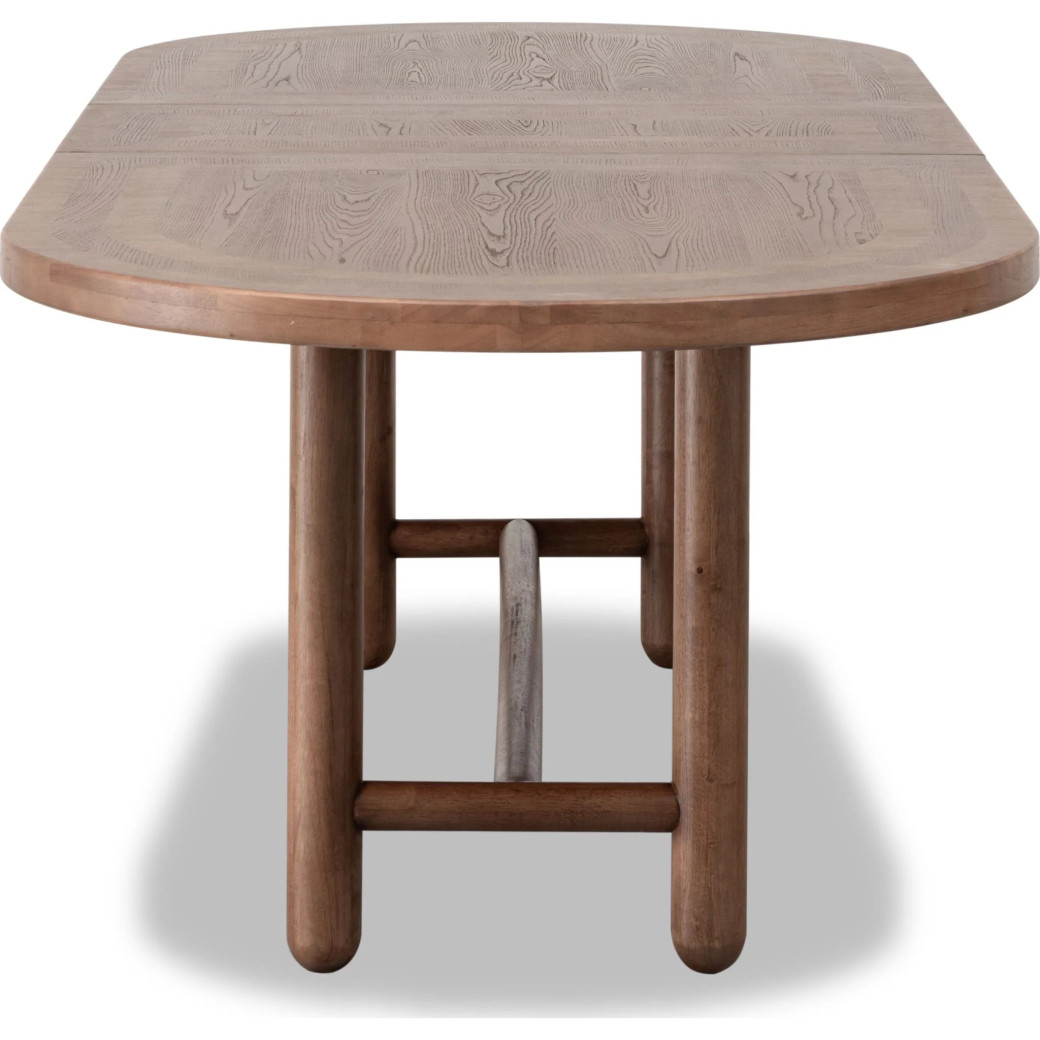 Astor 6-Piece Dining Set – Table, 4 Chairs & Bench, Medium Brown Finish by Modus Furniture