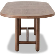 Astor 6-Piece Dining Set – Table, 4 Chairs & Bench, Medium Brown Finish by Modus Furniture