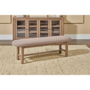 Astor 6-Piece Dining Set – Table, 4 Chairs & Bench, Medium Brown Finish by Modus Furniture
