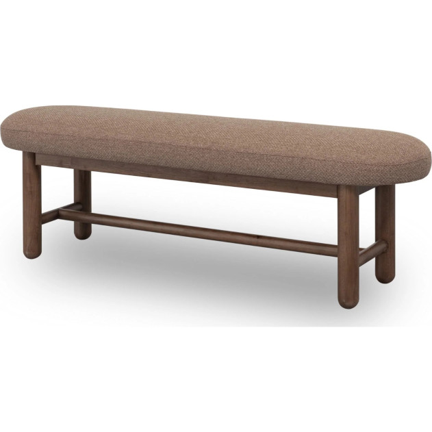Astor 6-Piece Dining Set – Table, 4 Chairs & Bench, Medium Brown Finish by Modus Furniture