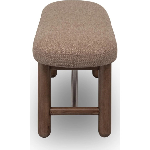 Astor 6-Piece Dining Set – Table, 4 Chairs & Bench, Medium Brown Finish by Modus Furniture