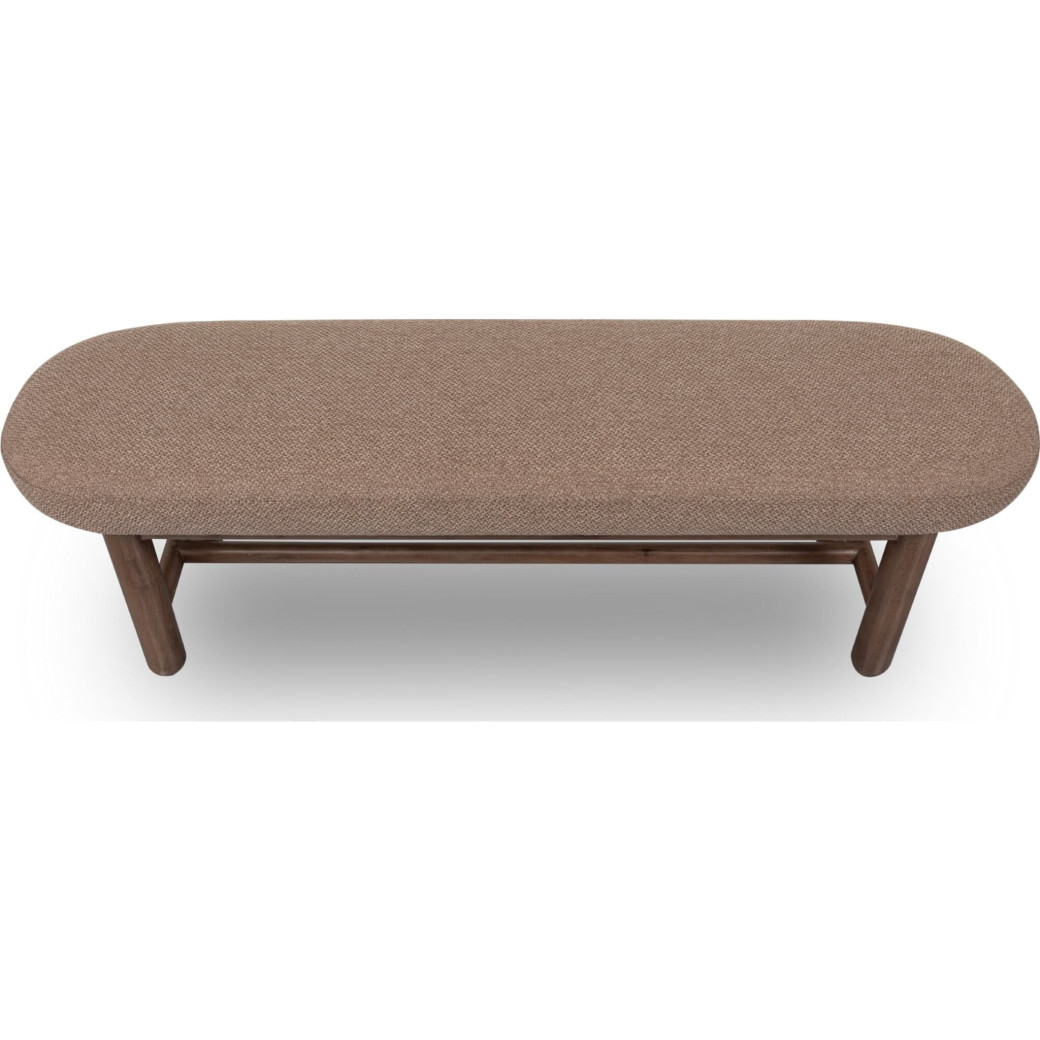 Astor 6-Piece Dining Set – Table, 4 Chairs & Bench, Medium Brown Finish by Modus Furniture