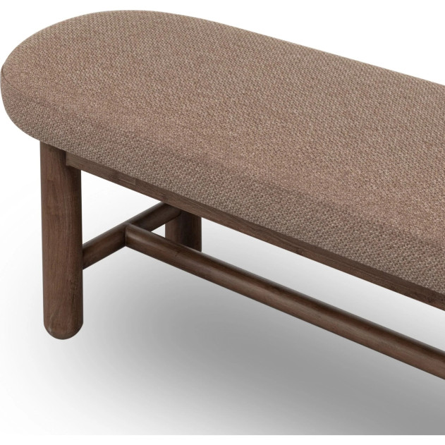 Astor 6-Piece Dining Set – Table, 4 Chairs & Bench, Medium Brown Finish by Modus Furniture