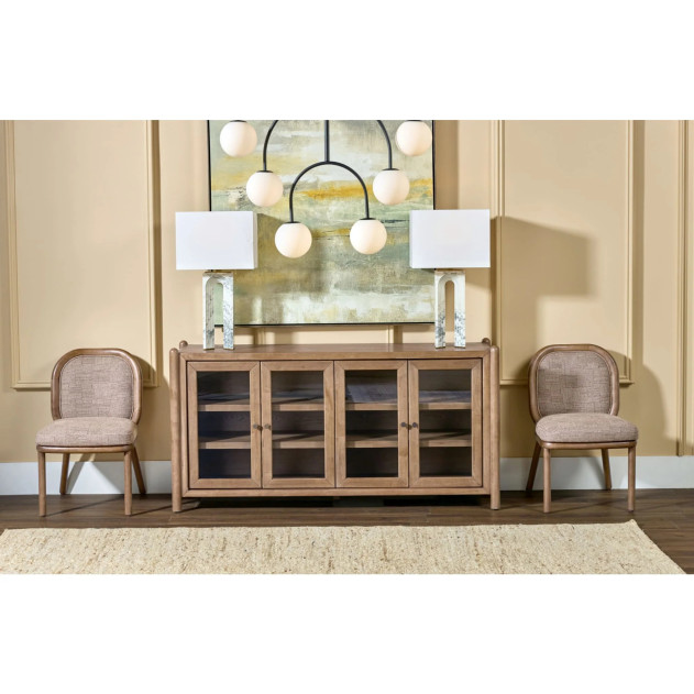 Astor 6-Piece Dining Set – Table, 4 Chairs & Bench, Medium Brown Finish by Modus Furniture