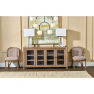 Astor 6-Piece Dining Set – Table, 4 Chairs & Bench, Medium Brown Finish by Modus Furniture