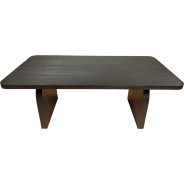 Elora 7-Piece Contemporary Dining Set – Rectangular Table, Jet Black Ash Finish by Modus Furniture