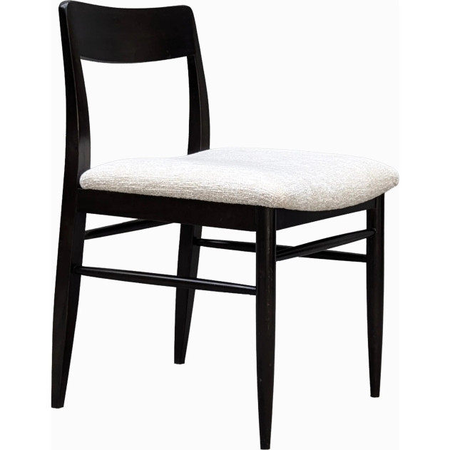 Elora 7-Piece Contemporary Dining Set – Rectangular Table, Jet Black Ash Finish by Modus Furniture