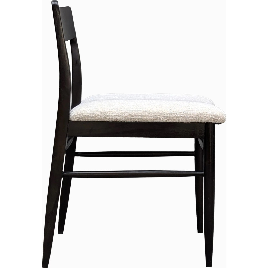 Elora 7-Piece Contemporary Dining Set – Rectangular Table, Jet Black Ash Finish by Modus Furniture