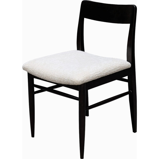 Elora 7-Piece Contemporary Dining Set – Rectangular Table, Jet Black Ash Finish by Modus Furniture