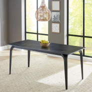 Nicoya 7-Piece Dining Set – Contemporary Style, Black Finish by Modus Furniture