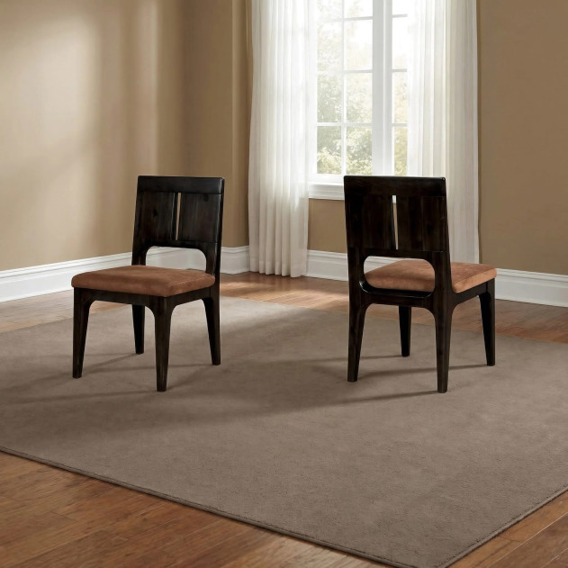 Zamba 7-Piece Dining Set – Contemporary Style, Dark Brown Finish by Modus Furniture