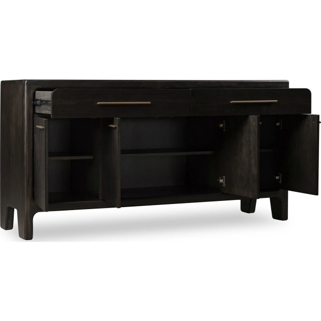 Zamba 7-Piece Dining Set – Contemporary Style, Dark Brown Finish by Modus Furniture