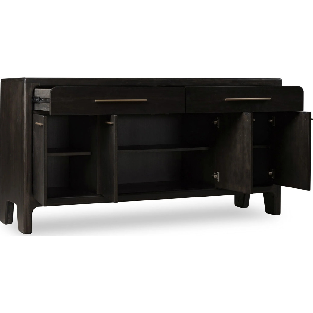 Zamba 7-Piece Dining Set – Contemporary Style, Dark Brown Finish by Modus Furniture