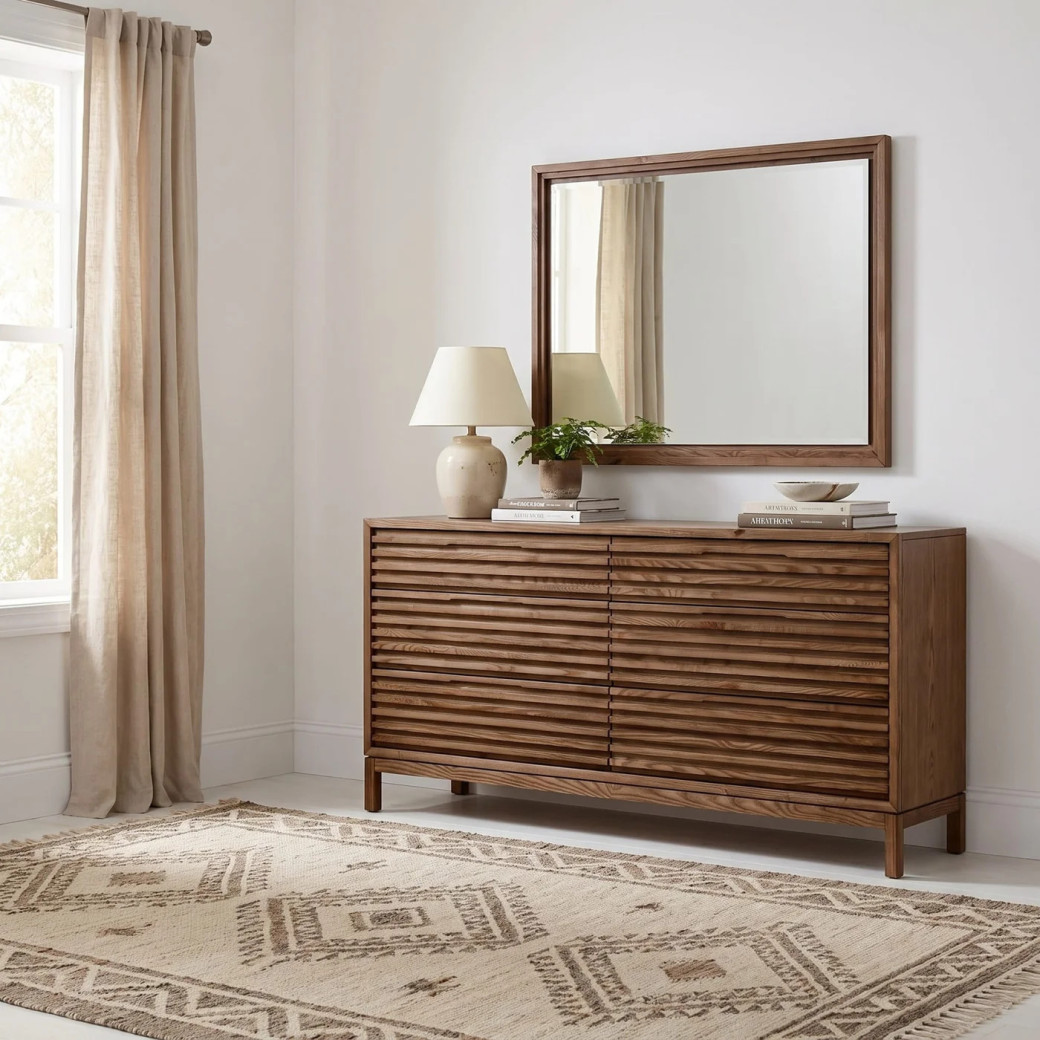 7-Piece Tanner Dining Set – Earthy Brown Finish by Modus Furniture