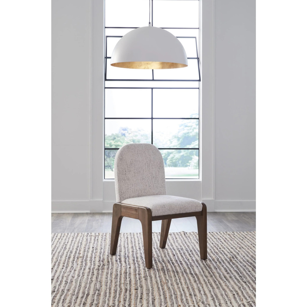 Xolani 6-Piece Dining Set – Acacia Wood Table, 4 Upholstered Chairs & Bench | Modus Furniture