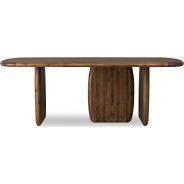 Xolani 6-Piece Dining Set – Acacia Wood Table, 4 Upholstered Chairs & Bench | Modus Furniture