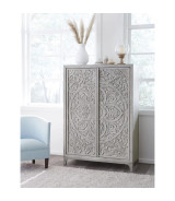 5PC Full Size Bedroom Set Boho Chic Collection– Washed White | Modus Furniture