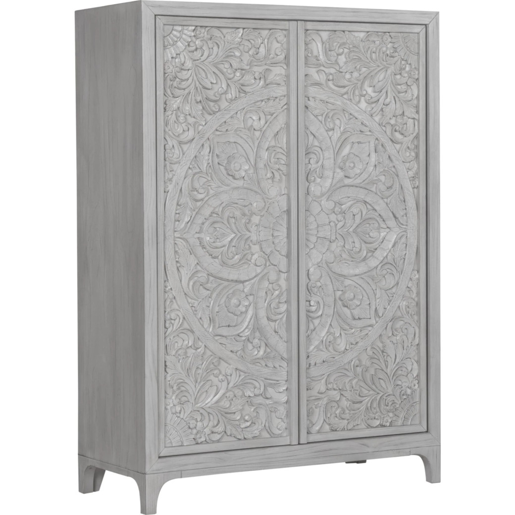 5PC Full Size Bedroom Set Boho Chic Collection– Washed White | Modus Furniture