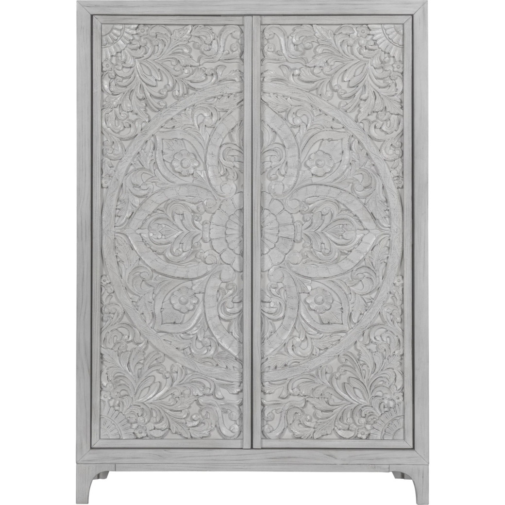 5PC Full Size Bedroom Set Boho Chic Collection– Washed White | Modus Furniture