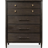 5-Piece Queen Bedroom Set – Rockport Collection Modern Farmhouse Style in Yin & Turtle Dove Linen by Modus Furniture