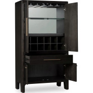 Zamba 7-Piece Dining Set – Contemporary Style, Dark Brown Finish by Modus Furniture