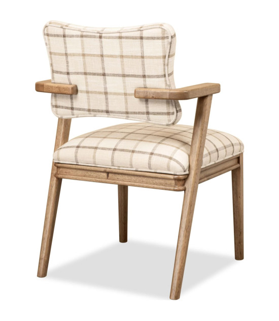Carlisle 6-Piece Farmhouse Dining Set – Leg Dining Table, 2 Arm Chairs, 2 Side Chairs & Bench by Modus Furniture