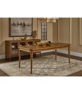 Carlisle 6-Piece Farmhouse Dining Set – Leg Dining Table, 2 Arm Chairs, 2 Side Chairs & Bench by Modus Furniture