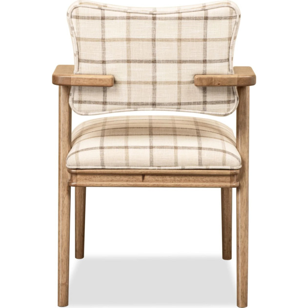 Carlisle 6-Piece Farmhouse Dining Set – Fixed Dining Table, 2 Arm Chairs, 2 Side Chairs & Bench by Modus Furniture