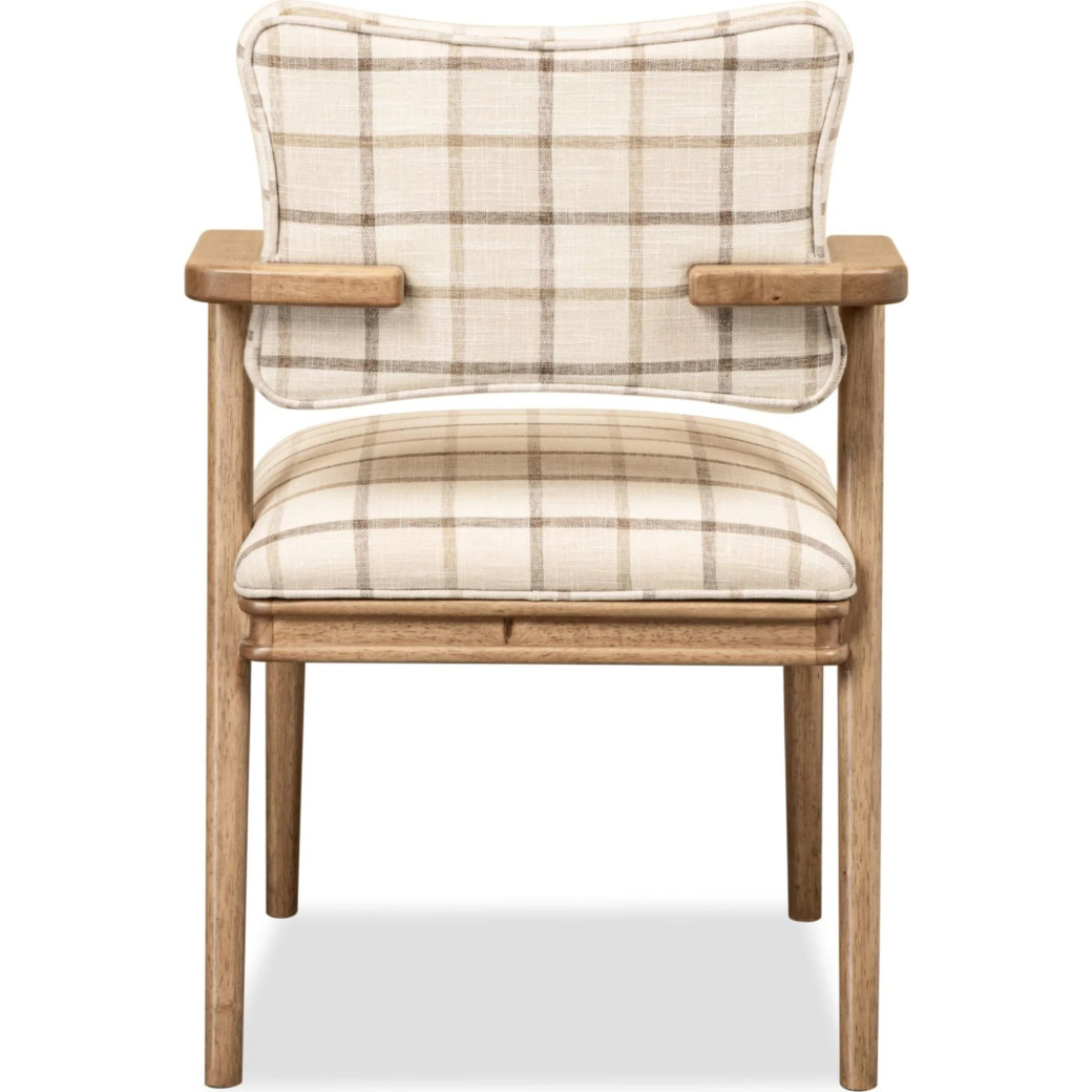 Carlisle 6-Piece Farmhouse Dining Set – Fixed Dining Table, 2 Arm Chairs, 2 Side Chairs & Bench by Modus Furniture