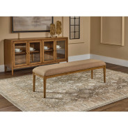 Carlisle 6-Piece Farmhouse Dining Set – Fixed Dining Table, 2 Arm Chairs, 2 Side Chairs & Bench by Modus Furniture