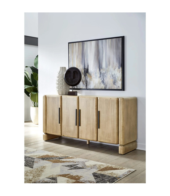 Nia 4-Door Acacia Wood Sideboard | Lioness Finish by Modus Furniture