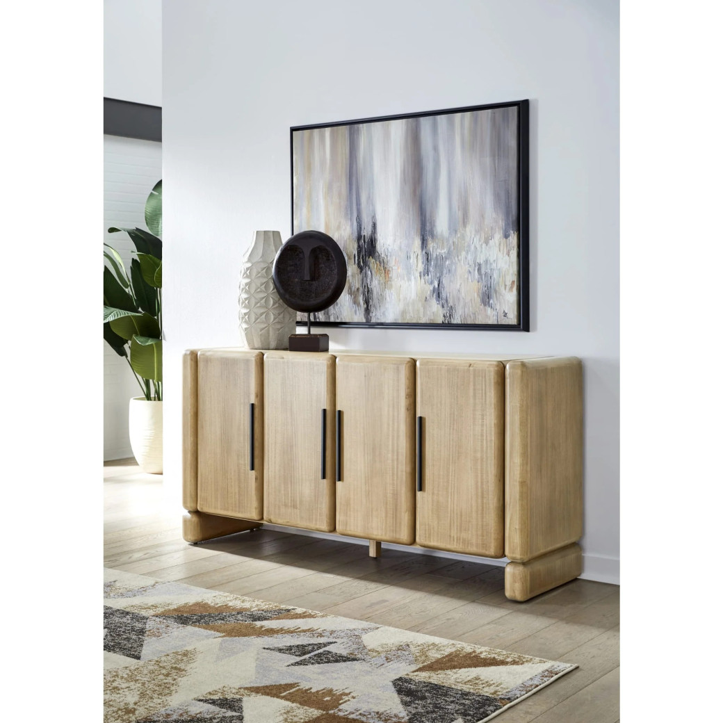 Nia 4-Door Acacia Wood Sideboard | Lioness Finish by Modus Furniture
