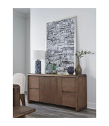 Xolani 2-Door 4-Drawer Acacia Wood Sideboard in Impala Finish by Modus Furniture
