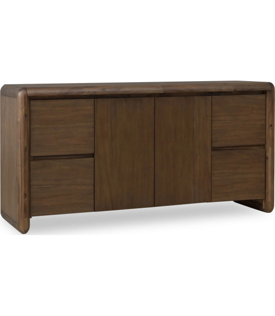 Xolani 2-Door 4-Drawer Acacia Wood Sideboard in Impala Finish by Modus Furniture