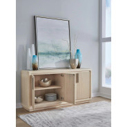 Magnolia 4-Door Wooden Sideboard in Daffodil Finish by Modus Furniture