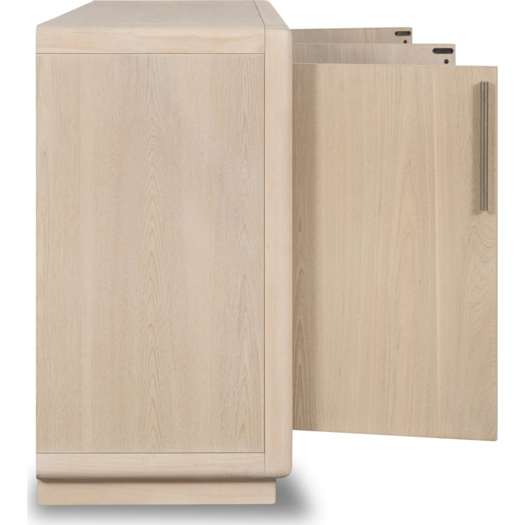 Magnolia 4-Door Wooden Sideboard in Daffodil Finish by Modus Furniture