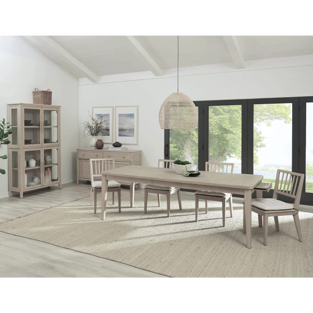 Camden 2-Drawer 2-Door Oak Wood Sideboard in Chai Finish – Contemporary Style by Modus Furniture