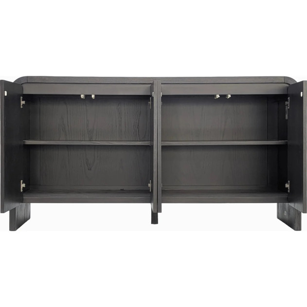 Elora Sideboard in Jet Black Ash Finish – Contemporary Style by Modus Furniture