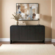 Elora Sideboard in Jet Black Ash Finish – Contemporary Style by Modus Furniture