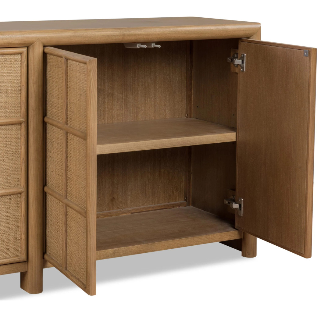 Barton Storage Cabinet in Frappe Finish – Contemporary Style by Modus Furniture