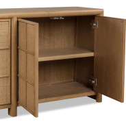 Barton Storage Cabinet in Frappe Finish – Contemporary Style by Modus Furniture