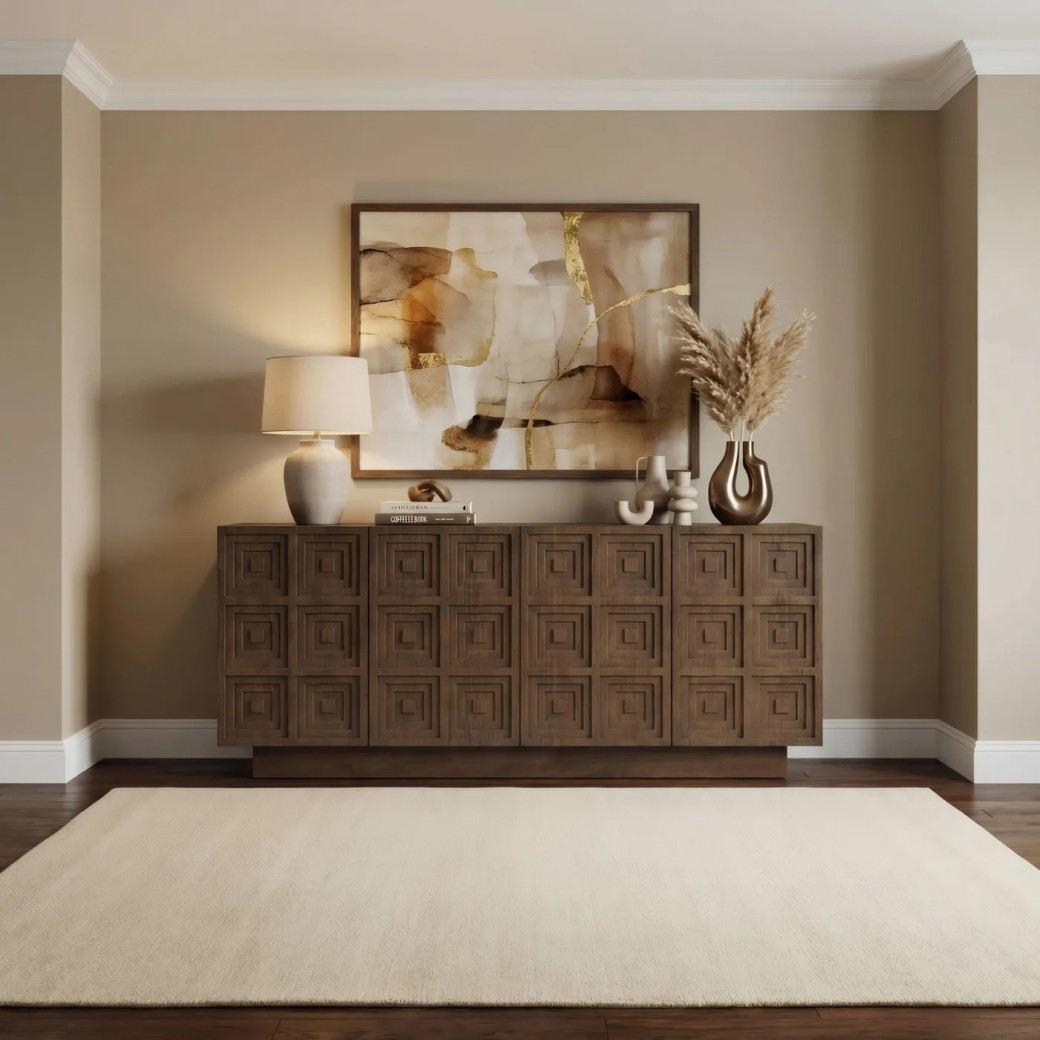 Carter Storage Cabinet in Lungo Finish – Contemporary Style by Modus Furniture