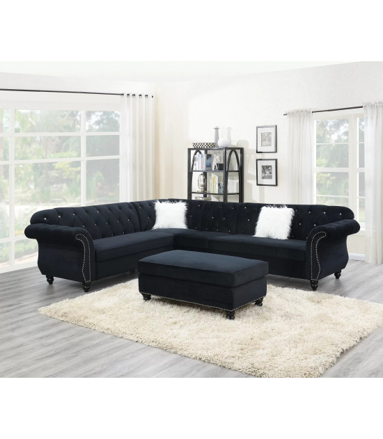 F6433 4-Piece Sectional Sofa Set by Poundex Furniture | Phoenix AZ