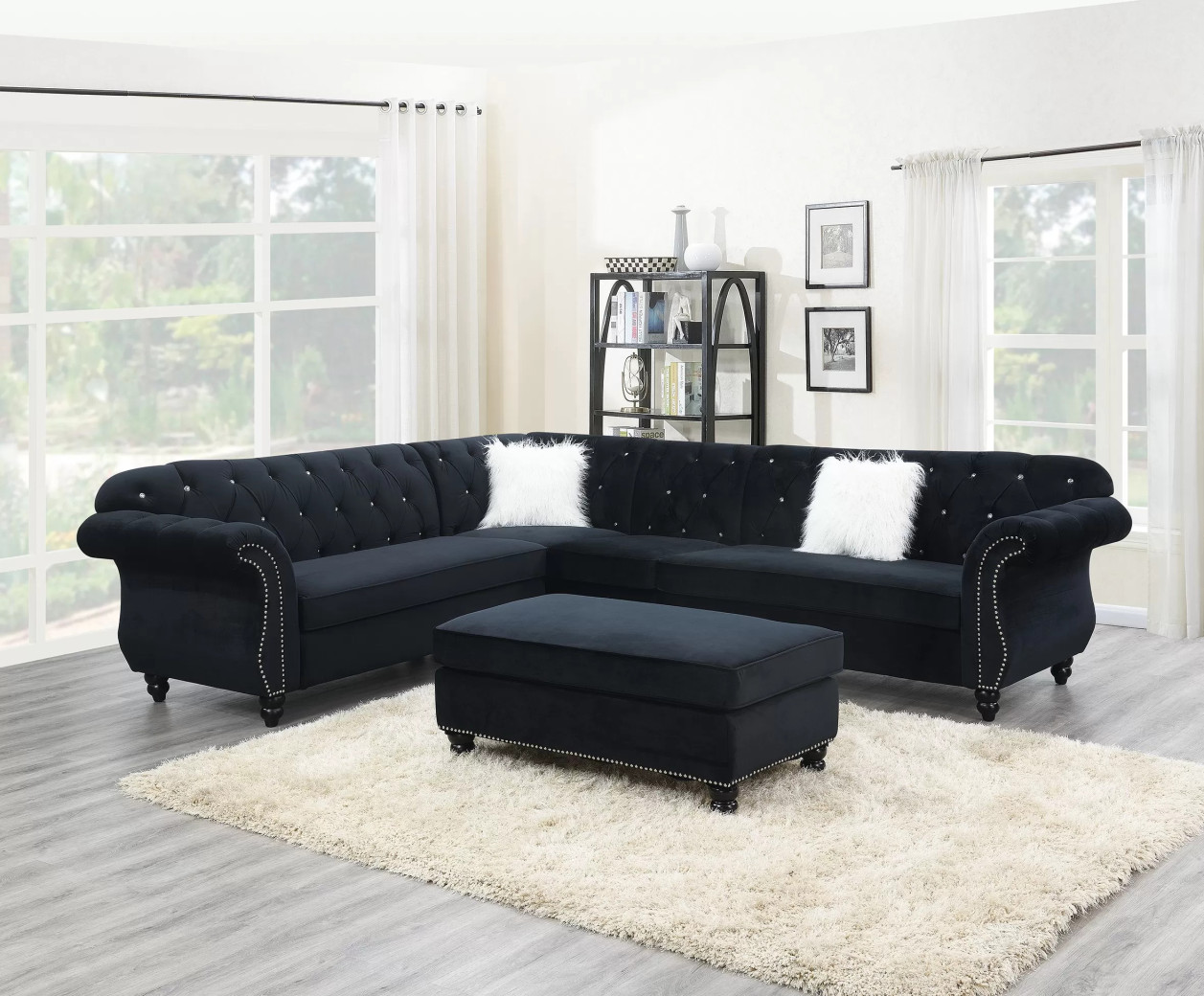 F6433 4-Piece Sectional Sofa Set by Poundex Furniture | Phoenix AZ