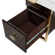 Belmont Place-N Espresso Executive Office Desk – Transitional Style by Michael Amini