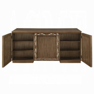 91435 Antique Gold Finish Executive Writing Desk Orianne Collection by Acme Furniture