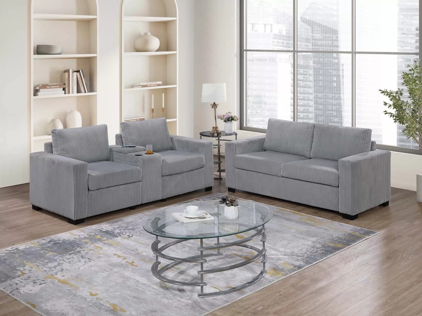 F8460 Sofa & Loveseat Set | Poundex Phoenix AZ