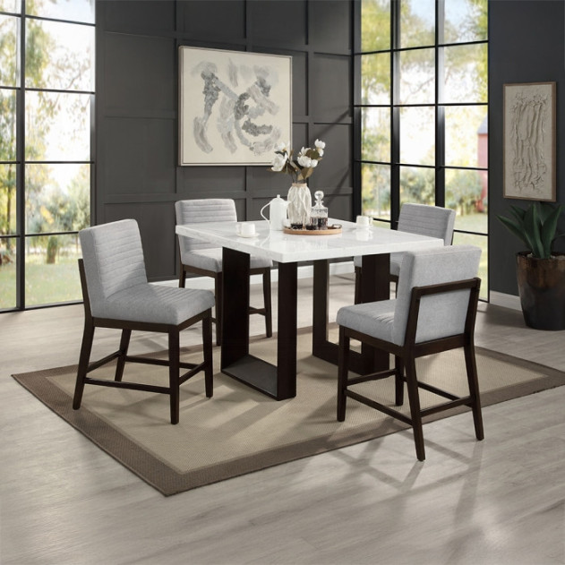 DN03255 5PC Edwyn Counter Height Table Set By Acme Furniture