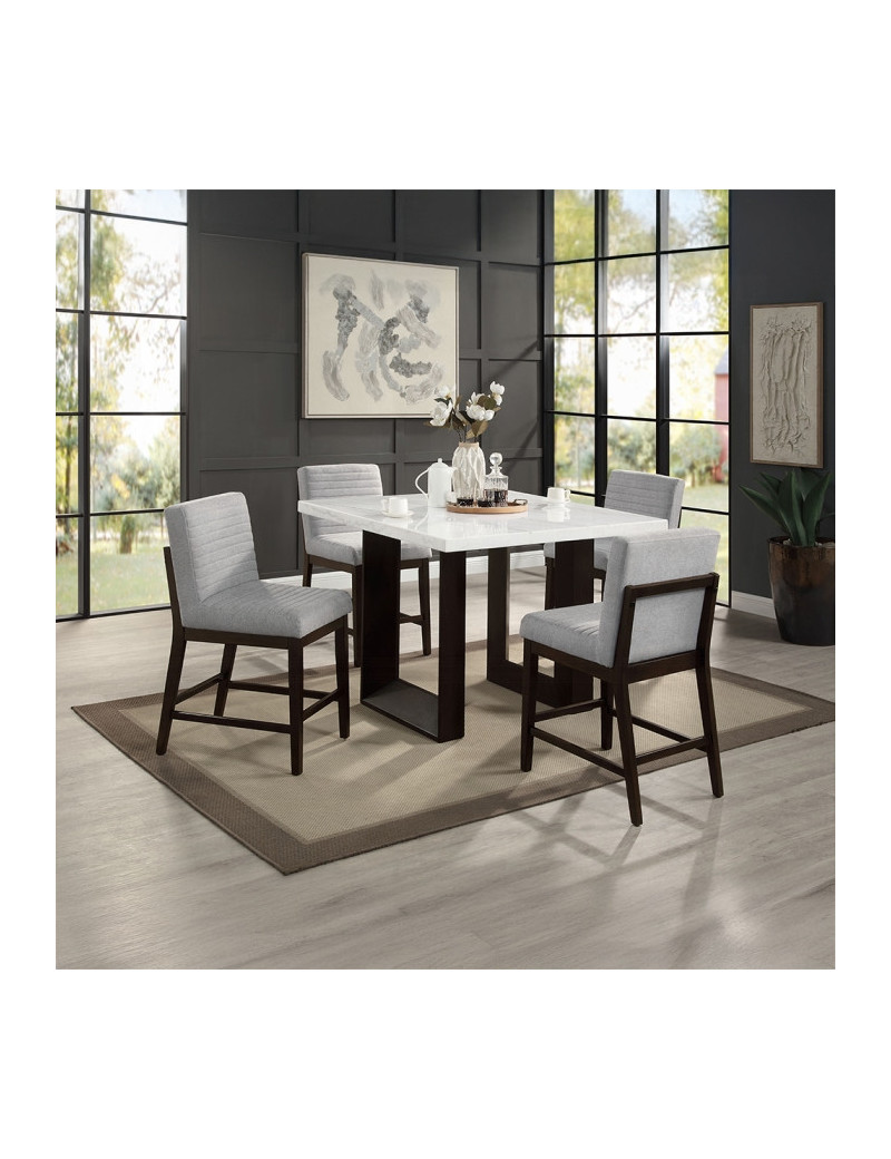 DN03255 5PC Edwyn Counter Height Table Set By Acme Furniture
